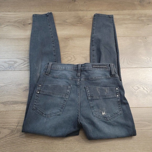 Rock & Republic Denim - Rock & Republic Jeans Womens 6 Blue Kashmiere Distressed Low Rise Stretch Denim